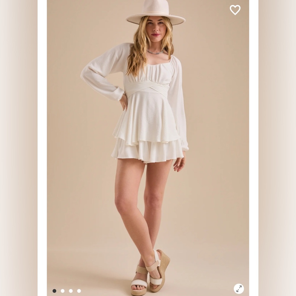 Altar'd State White Romper